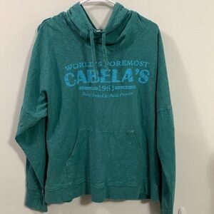 Cabela’s Hoodie Men’s Size Large, very good condition, thumb holes, runs large